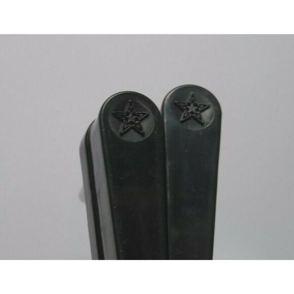 Pinball Machine Flipper Bat Set Of 2 With Star Logo Black Color 3" With Shaft - Picture 2 of 4